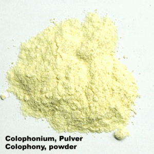 Colophony powder