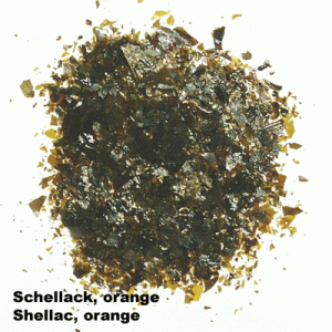 Schellack, orange